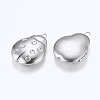 Tarnish Resistant 304 Stainless Steel Pendant Rhinestone Settings STAS-G146-05P-3