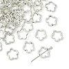 50Pcs Tibetan Style Alloy Bead Frame TIBEB-FS0001-10AS-1