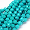 Natural Magnesite Round Bead Strands TURQ-E022-38B-12mm-1