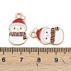 Christmas Alloy Enamel Pendants FIND-I067-02KCG-05-3
