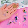 Baking Painted Crackle Glass Bead and Transparent Spray Painted Glass Pendants CCG-SZ0001-04-6