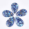 Assembled Synthetic Imperial Jasper and Natural Lapis Lazuli Pendants G-S329-075-1