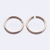925 Sterling Silver Open Jump Rings STER-F036-02RG-0.5x6mm-2