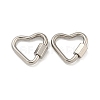 Non-Tarnish 304 Stainless Steel Screw Carabiner Lock Charms STAS-C092-05D-P-1