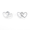 Non-Tarnish 201 Stainless Steel Linking Rings STAS-N090-LA999-1-2
