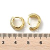 Brass Micro Pave Cubic Zirconia Hoop Earrings EJEW-D311-078G-5