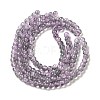 Spray Painted Crackle Glass Beads Strands X-CCG-Q002-6mm-02-2