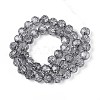 Transparent Crackle Glass Beads Strands X-GLAA-N053-8mm-02-2