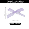 10Pcs Bowknot Polyester Alligator Hair Clips AJEW-LP0008-08E-2