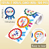 Round Award Paper Self-Adhesive Stickers DIY-WH20001-59-2