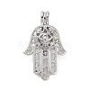 Alloy Bead Cage Pendants FIND-M012-01H-P-1