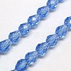 Glass Beads Strands EGLA-E010-8x12mm-02-1