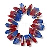 Electroplated Natural Quartz Crystal Beads Strands G-F800-D08-2