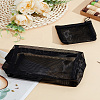 2Pcs 2 Styles Nylon Gauze Cosmetic Pouches with Zipper ABAG-LP0001--29B-1