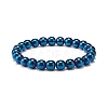 3Pcs 3 Style Synthetic Turquoise(Dyed) & Hematite Stretch Bracelets Set BJEW-JB08589-10