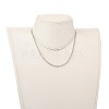 Non-Tarnish 304 Stainless Steel Singapore Chain Necklaces NJEW-JN02930-01-4