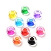 Transparent Acrylic European Beads X-TACR-P009-C01-1
