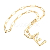 Brass Screw Carabiner Lock Pendant Necklaces NJEW-JN03011-03-2