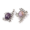 Natural Amethyst Pendants G-D469-01P-01-3