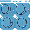 12Pcs 2 Colors Zinc Alloy Silicone Slide Charms FIND-AR0006-12-3