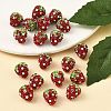 Clay Polymer Rhinestone Beads LS-RB-A051-E06-4
