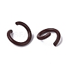 Spray Painted Iron Open Jump Rings IFIN-T017-04B-02-3