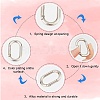 Zinc Alloy Spring Gate Rings FIND-SP0001-12B-6