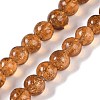 Handmade Gold Sand Lampwork Beads LAMP-Z009-01G-1