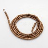 Electroplate Non-magnetic Synthetic Hematite Beads Strands G-J216D-04-2
