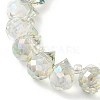 Electroplate Glass Beads Strands EGLA-D030-17N-3