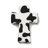 Cross with Cow Silicone Focal Beads SIL-G006-02D-1