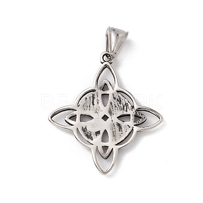 304 Stainless Steel Manual Polishing Pendants X-STAS-G267-08AS-1