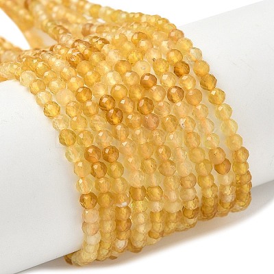 Natural Yellow Opal Beads Strands G-D306-A05-2mm-1