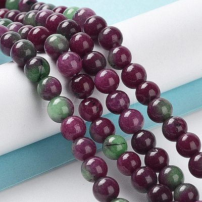 Dyed Natural Malaysia Jade Beads Strands G-G021-01A-05-1