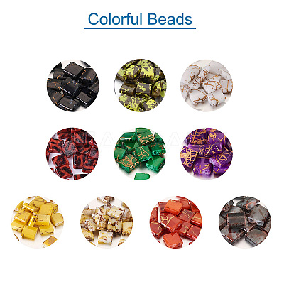 200Pcs 10 Colors Electroplate Glass Seed Beads SEED-CD0001-03B-1