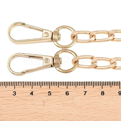 Alloy Twisted Chain Bag Chains X-AJEW-H145-86G-1