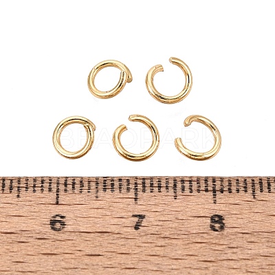 304 Stainless Steel Open Jump Rings STAS-Q113-6x1.0mm-G-01-1