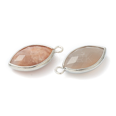 Natural Sunstone Pendants G-B009-01P-C-1