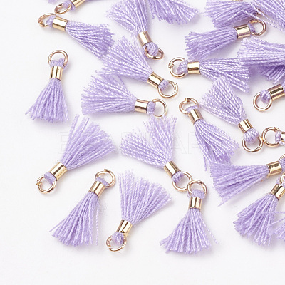 Polycotton(Polyester Cotton) Tassel Pendant Decorations FIND-S275-28G-1