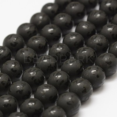 Natural Agate Beads Strands G-F451-10mm-01-1