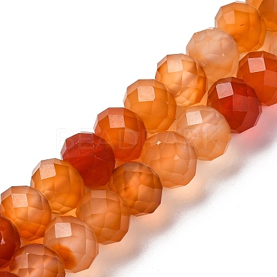 Natural Red Agate(Dyed & Heated) Beads Strands G-K380-A49-07-1