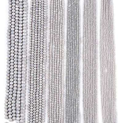 Electroplate Glass Beads Strands LS-EGLA-A044-P6mm-B19-1