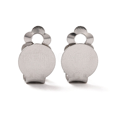 Non-Tarnish 316 Stainless Steel Clip-on Earring Findings STAS-I187-04A-P-1