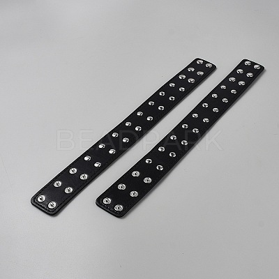 Leather Adjustable Armbands Sleeve Bands BJEW-WH0035-003-1