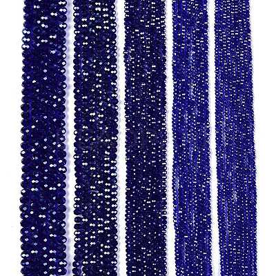 Electroplate Glass Beads Strands EGLA-A044-T8mm-A06-1