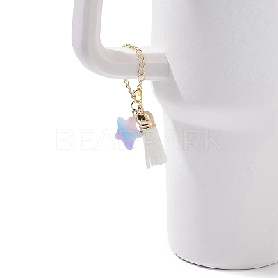 Resin Heart/Moon/Star Cup Charms HJEW-JM02071-1
