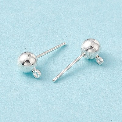 Brass Ball Post Ear Studs EC254-S-1