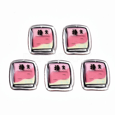 Epoxy Resin Pendants for Teachers' Day RESI-S379-016-1
