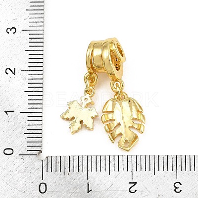 Brass Micro Pave Clear Cubic Zirconia Pendants CU-CBAD306-08G-01-1