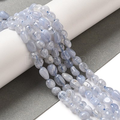 Natural Blue Lace Agate Beads Strands G-L608-A02-01A-1